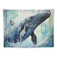 thumbnail image 5 of GOSMITH  Whales Tapestry Wall Hanging Nature Tapestry For Bedroom Aesthetic Oceans Art for Living Room Tapestry For Classroom, 5 of 7
