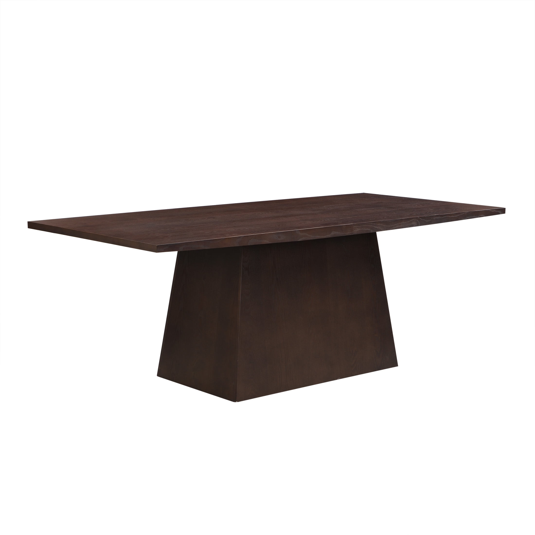 Christopher Knight Home 82" Pedestal Dining Table, Rectangular Seats 6-8, Solid Wood & MDF, Espresso