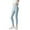 Blue, variant on Mgmyaa Girl's High Waisted Yoga Leggings Athletic Shark Skin Pants Breathable Slim Fit Base Layer Stretchy Full Length Bottoms
