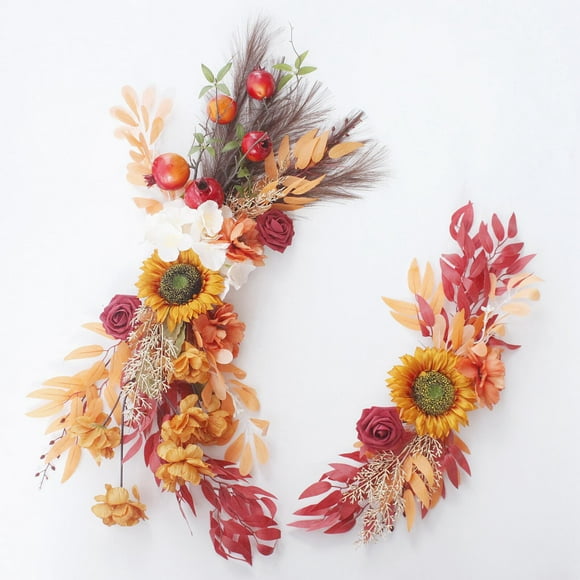 Sunflower Arch,Artificial Flower Lintel Swags Silk Floral Swag Artificial Flower Lintel Swags Crafted with Care