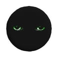 thumbnail image 2 of DouZhe Waterproof Spare Tire Cover, Mysterious Green Eyes Prints Adjustable Wheel Covers Fit for Jeep Trailer RV SUV Car, 17 inch, 2 of 7