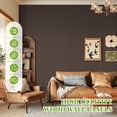 thumbnail image 3 of Easy4Home 2Pcs 106"x20.5" Wood Slat Acoustic Wall Panels, 3D Fluted Soundproof Decorative Panels for Interior Walls, Dark Walnut, 3 of 9