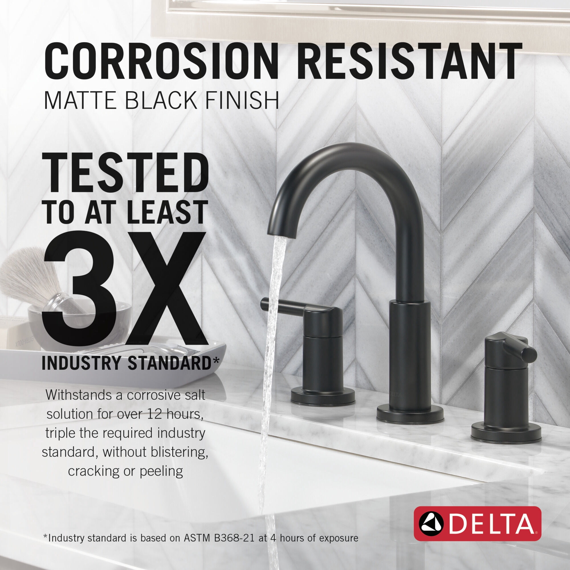 Delta 35749Lf Nicoli Black Brass Widespread 8" Two-Handle Faucet