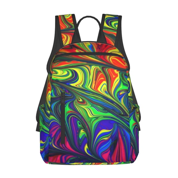 Sigee Pride Rainbow for Lightweight Backpack for Hiking, Camping, and Travel, College School Computer Bag Men and Women