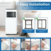 Costway 5000 BTU (8000 BTU ASHRAE) Portable Air Conditioner 4-in-1 AC Unit with Cool Fan Dehum Sleep Mode