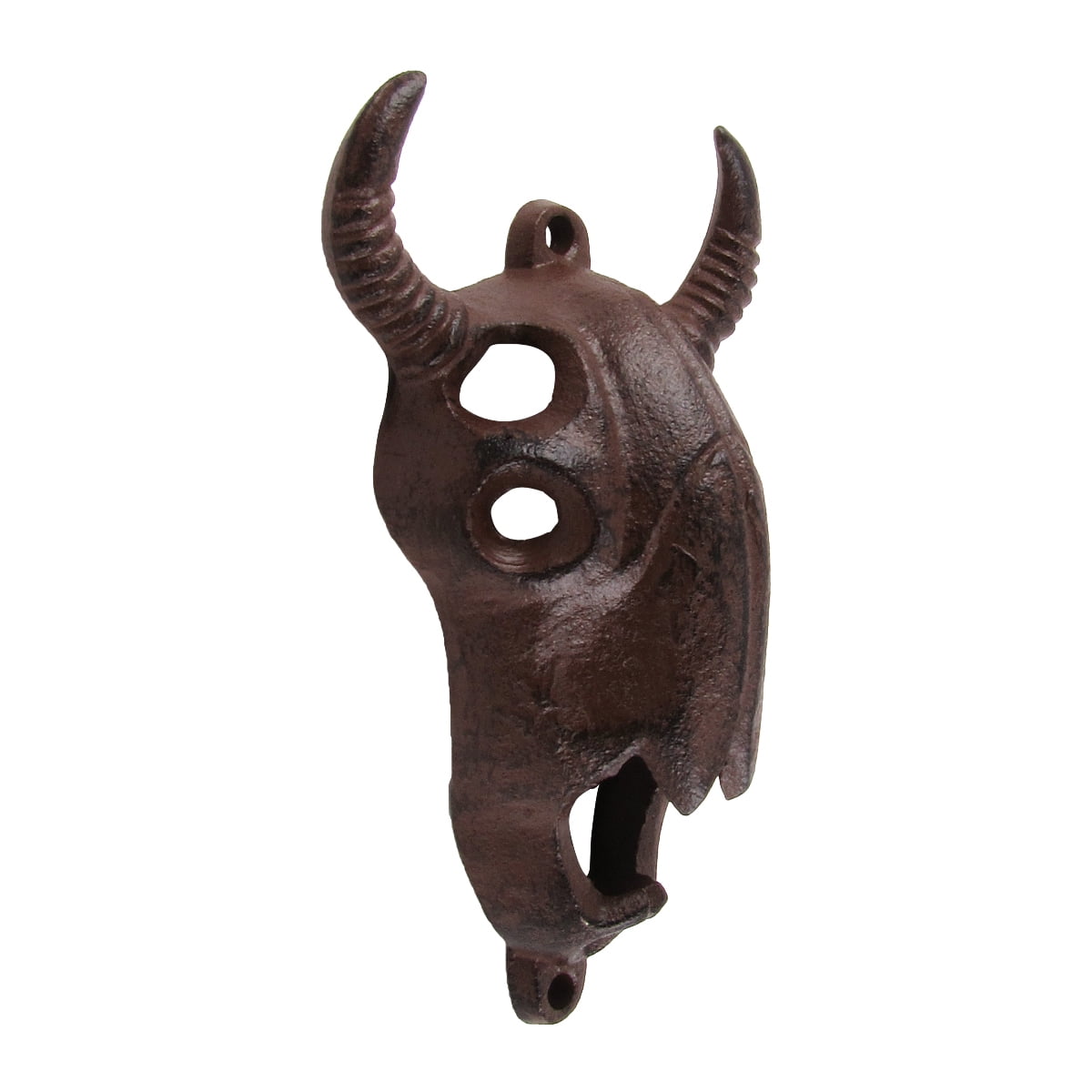 Metal Wall Mount Steer Animal Skull Beer Bottle Cap Opener Soda