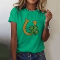 thumbnail image 2 of Aayomet St Patrick's Day Blouses For Women Fashion 2022 Women's Relaxed-Fit Short-Sleeve Scoopneck Swing Tee,Green S, 2 of 4