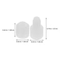 thumbnail image 2 of FOLOYORI Furniture Hinge Connectors White Nylon 100Pcs 0.8In Dowel Hinge Components, 2 of 8