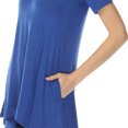 thumbnail image 5 of White Mark Short Sleeve Swing Tunic Top, Women's, S-XL, 5 of 6