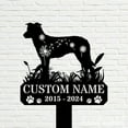 thumbnail image 5 of Handmadetneonsign Chinook Dog Memorial Metal With Stake, Chinook Metal Name Sign Stake, Dog Metal Stake Decor 45240, 5 of 5