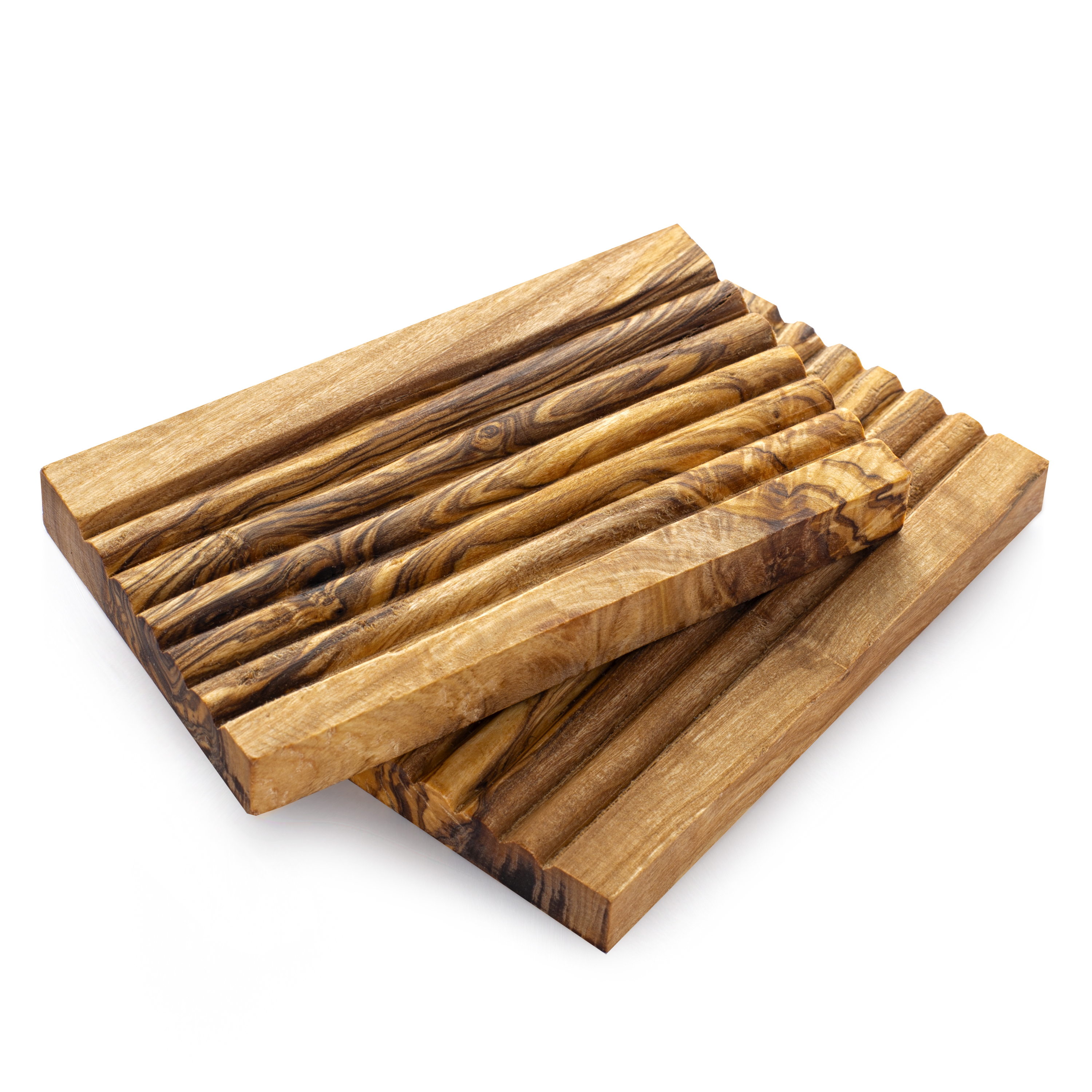 Wood Soap Dish with Drain, Set of 2, Wooden Soap Dishes, Rustic