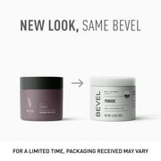 Bevel Men's Hair Pomade with Shea and Coconut Oil, for Waves and Beards, 3.4oz