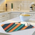 thumbnail image 6 of Yayeee Dish Drying Mat for Kitchen Counter 18"x24" Microfiber Absorbent Pad, Retro Stripes, 6 of 7