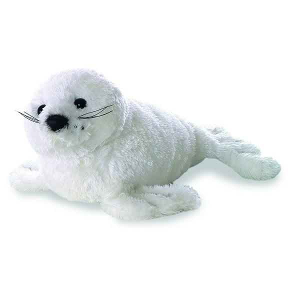 Aurora - Small White Mini Flopsie - 8" Harp Seal - Adorable Stuffed Animal