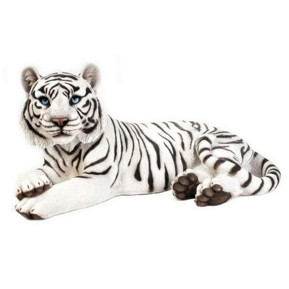 Hi-Line Gifts Tiger Laying Down Outdoor Garden Statue - 28"