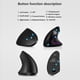 thumbnail image 4 of Ratón vertical inalámbrico Maboto ergonómico recargable 3 niveles de DPI ajustables Luz RGB gris, 4 of 5