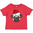 thumbnail image 3 of Inktastic Christmas Pug Dog Santa Boys or Girls Baby T-Shirt, 3 of 5