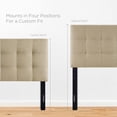 thumbnail image 6 of Modway Lily Queen Upholstered Polyester Fabric Headboard in Beige, 6 of 10