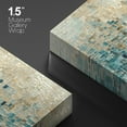 thumbnail image 5 of IDEA4WALL Adhesive Canvas Print Wall Art Blue & White & Brown Mosaic Wall Decor Pastel Color Fragments Modern Art Contemporary Calm/Relax/Zen for Living Room, Bedroom, Office - 12"x18", 5 of 5