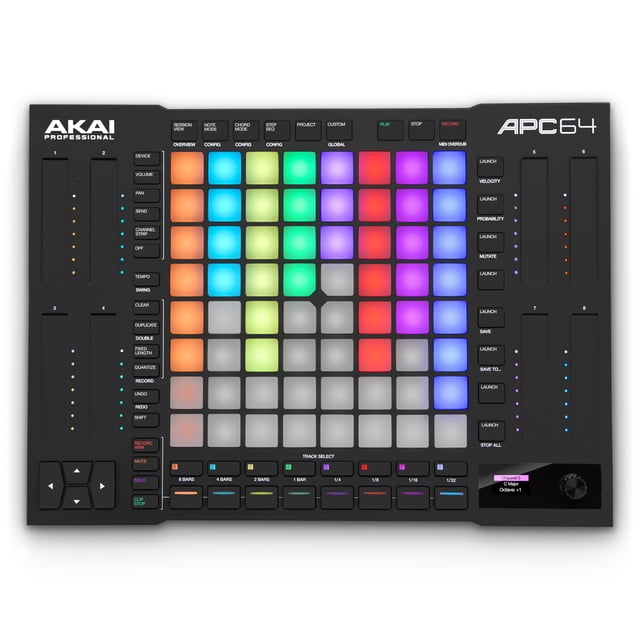 Controlador MIDI Akai Professional APC64 con 8 tiras táctiles