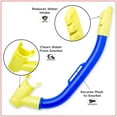 thumbnail image 5 of (2 pack) Dolfino Youth Mask and Snorkel Set for Children, Blue/Yellow, Unisex, 5 of 9