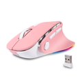 thumbnail image 1 of Ratón Jiggler KUYHRF Ergonómico Bluetooth Vertical Rosa, 1 of 7