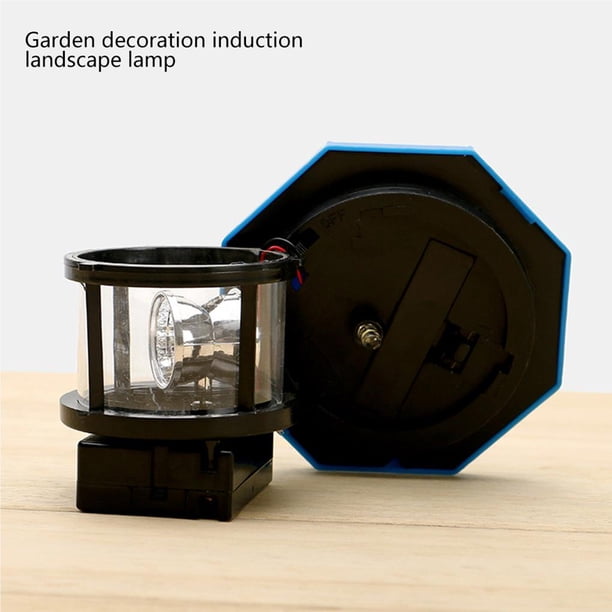 Luz De Césped Led Solar Sun Powered Lighthouse Lámpara De Jardín Luz De Decoración Giratoria Impermeable Para Yard House matsuzay HA023752-00