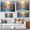 thumbnail image 4 of Designart "Monet's Water Lily Pond Reflections in Art I" Cottage Framed Wall Art - Country Green Lake Entryway Framed Wall Art Print, 4 of 6