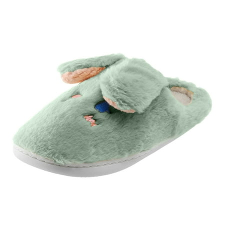 

nsendm Christmas Dog Socks Women Slipper Ladies Couple Models Cotton Drag Autumn And Winter Womens Mukluk Slippers Shoes Green 6