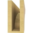thumbnail image 4 of 4"W x 24"D x 8"H Thin Yorktown Rough Cedar Woodgrain TimberThane Corbel, Primed Tan, 4 of 6