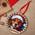 thumbnail image 4 of Bohemian Christmas Dog Ornament, Bohemian Dog Christmas GiftsBohemian Dog SunCatcher Christmas Gifts, Christmas Decor, 4 of 4