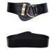 thumbnail image 3 of Vintage Golden Buckle Waist Belts Pure-Color Leather Clothes Belt for Women Girl Female, 3 of 5