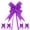Dark Purple, variant on 100pcs Ribbon Pull Bows 3.7 Inch Bows for Wedding Baskets Decorations, Green
