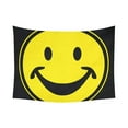 thumbnail image 2 of CADecor Funny yellow SMILEY for happy people Wall Tapestry Wall Hanging Wall Art Home Decor 60x80 inches, 2 of 2