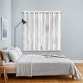 thumbnail image 3 of Simple Line Wooden Texture Kitchen Curtains Window Panels, Modern Striped Insulated Window Treatment Curtain, Grommet Curtains for Bedroom/Living Room/Bathroom, 2 Piece 42"Wx63"L, 3 of 8