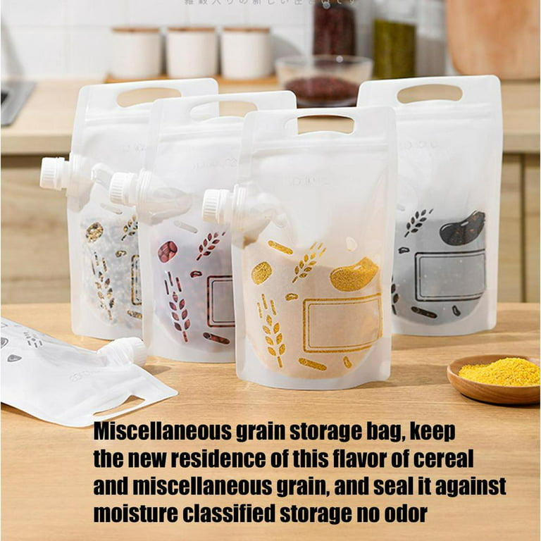 Tohuu Grain Storage Bags Sealed Containers For Cereal Washable