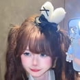 thumbnail image 5 of Top Hat Hairpin Japanese Fashion Bowknot Rabbits Ears Hair Clip Styling Accessory For Women Teens Theme Party, 5 of 8