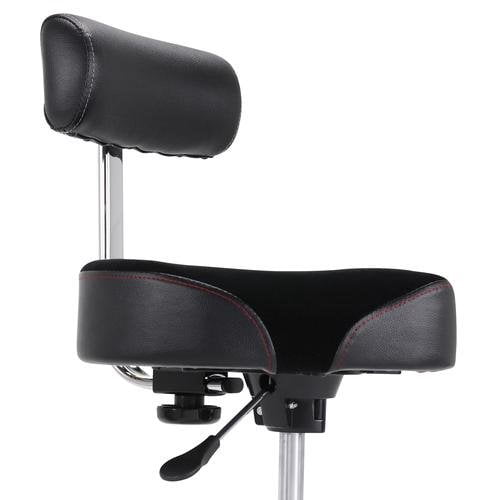 Gibraltar Hydraulic 16 in. Cordura Saddle Drum Throne with Backrest