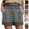 thumbnail image 3 of HomeDM Women's Shorts with Pockets, Casual Elastic Waist Loose Fit Lounge Shorts - Gray/L, 3 of 7