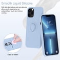 thumbnail image 2 of Compatible with iPhone 13 Pro Max Case 6.7inch with Ring Kickstand|Liquid Silicone,Microfiber Linner|Anti-Scratch Full-Body Shockproof Protective Case, 2 of 4