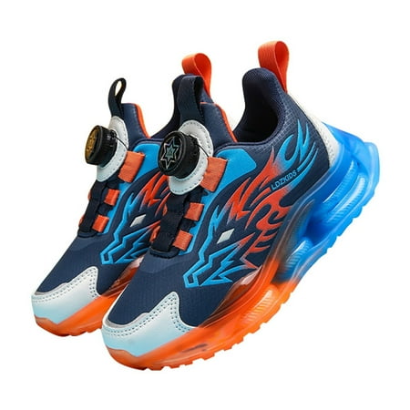 

CHUOU Boys Sneakers Lightweight Sports Shoes Breathable Running Shoes for Boys 5-12T