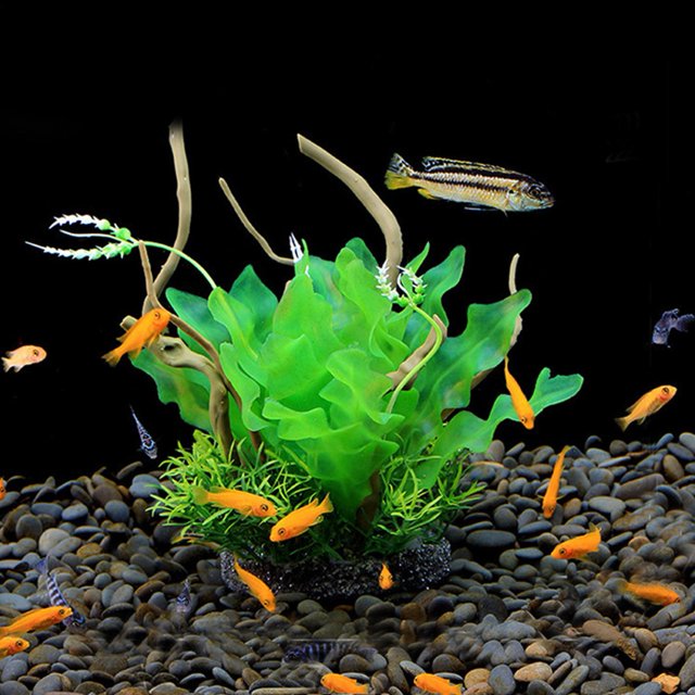 Plantas Acuáticas De Simulación De Peceras Fáciles De Lavar, Plantas Acuáticas De Simulación, Animales Seguros De Plástico, Mascotas De Acuario Para Peceras