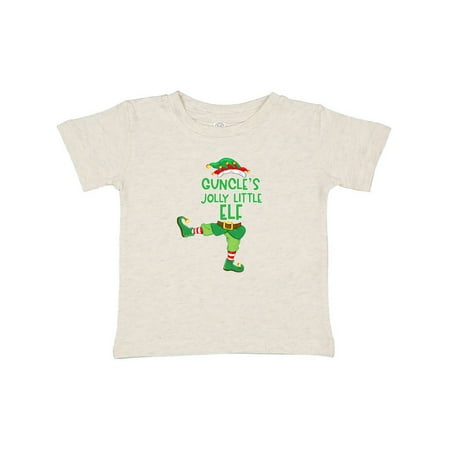 

Inktastic Christmas Guncle s Jolly Little Elf Gift Baby Boy or Baby Girl T-Shirt