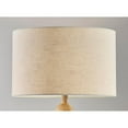 thumbnail image 5 of Adesso Orchard 62" 3-Way Wood Decorative Floor Lamp with Cream Drum Shade, 5 of 6