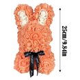 thumbnail image 5 of 9.84 inch Flowers Do Not Wither Edge Smooth Workmanship Fine Easy To Take Care Of PE Material Cute Rabbit Rose Mother's Day Valentine's Day Gift Color Family W, 5 of 5