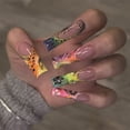 thumbnail image 2 of KUFptva Coffin Press on Nails Glossy Fake Nails Stick on Nails in 12 Size 24Pcs French Nails Tips for DIYS Nails Art Decorations, 2 of 7
