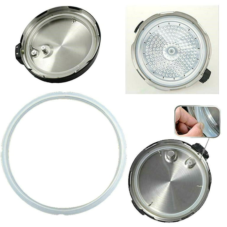 Silicone Sealing Ring Clear + Pressure Cookers Gasket + Universal  Replacement Floater and Sealer for 5/6 Quart Models