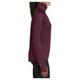 thumbnail image 3 of Womens Sport Wick Stretch 1/2 Zip Polyester/Spandex Pullover Maroon XXL, 3 of 7