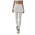 thumbnail image 2 of GEWSEY Women Tennis Skirted Leggings with Pockets Athletic Pleated Skirts with Leggings Workout Active Golf Skort (White, XL), 2 of 7