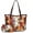 Red, variant on Women Multi-colored Tote Bag Elegant Retro Shoulder Purse 2 Pcs Set Leather Handbag Work Shopper Patchwork Wallet